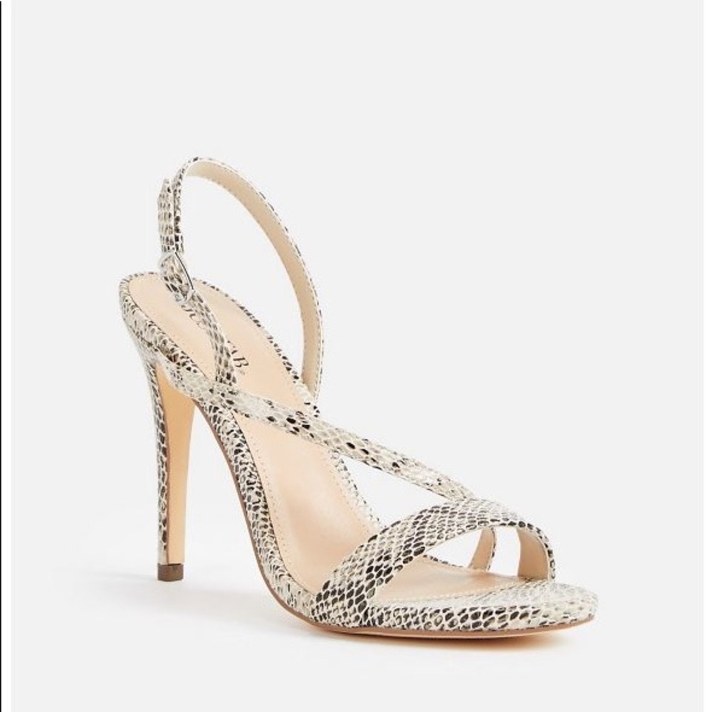 NWT JUSTFAB Tamia Dress Sandals Snake Print Sz 8 - Picture 4 of 8